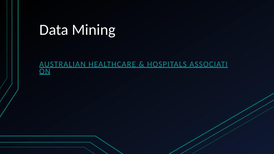 Adoption of Data Mining in Healthcare - Australian Healthcare & Hospitals Association_1