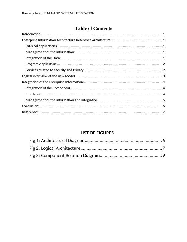 Data and System Integration for e-Health System - Desklib