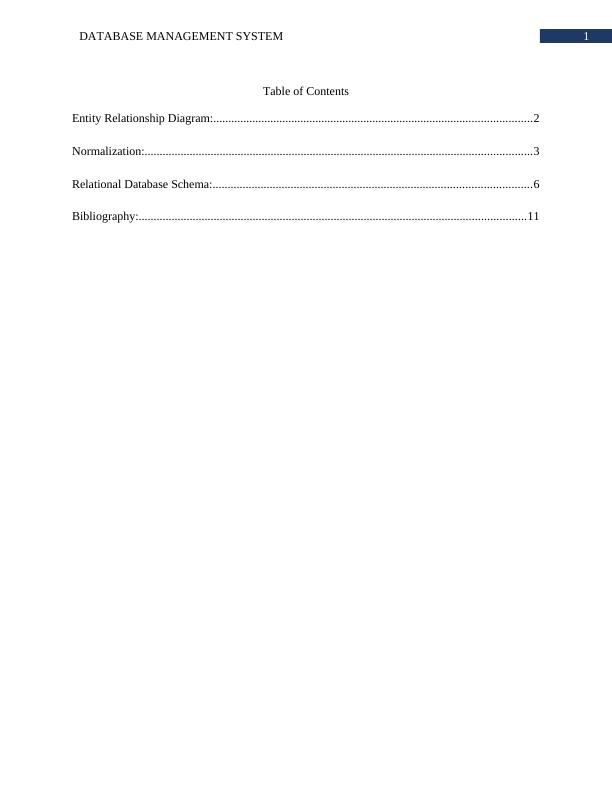 case study for database management system