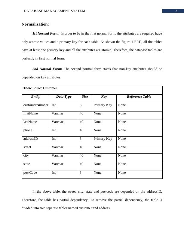 case study on database management system