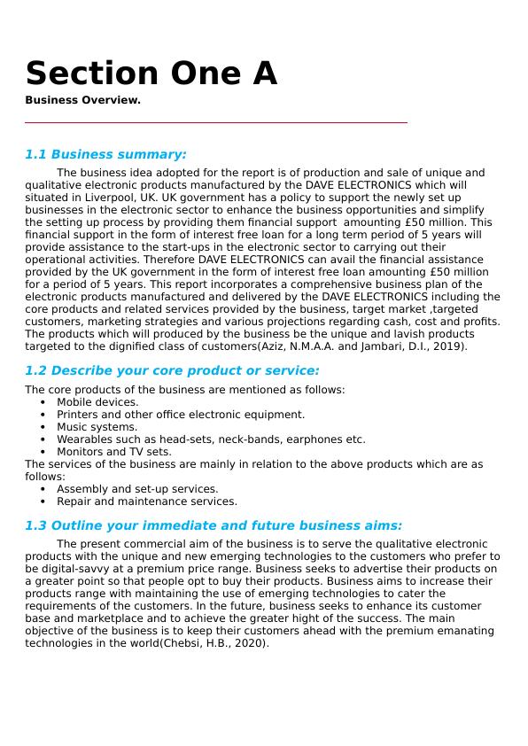 Business Plan for Dave Electronics: Production and Sale of Unique and Qualitative Electronic Products_3