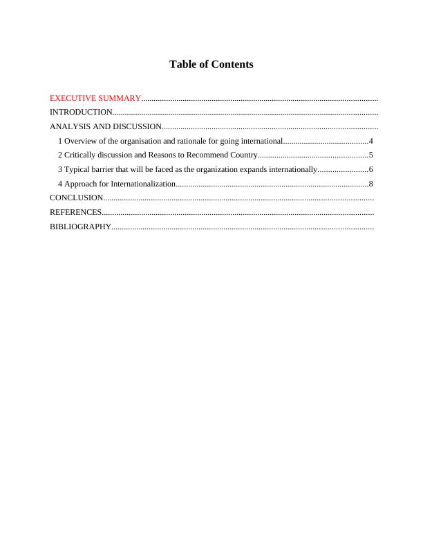 Internationalization of Davison Canners in the United States: Analysis and Recommendations_2