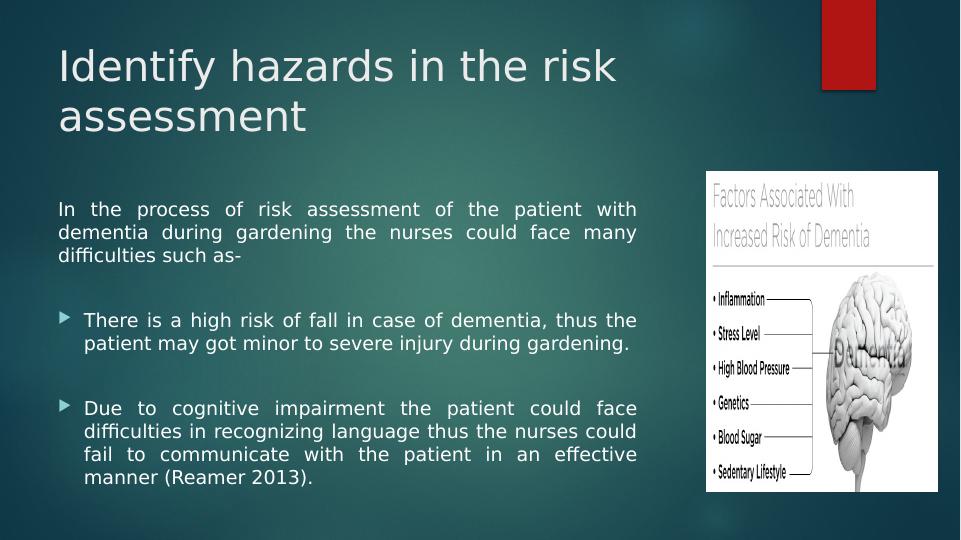 Hazards in Risk Assessment of a Patient with Dementia in Residential Home - Desklib_3