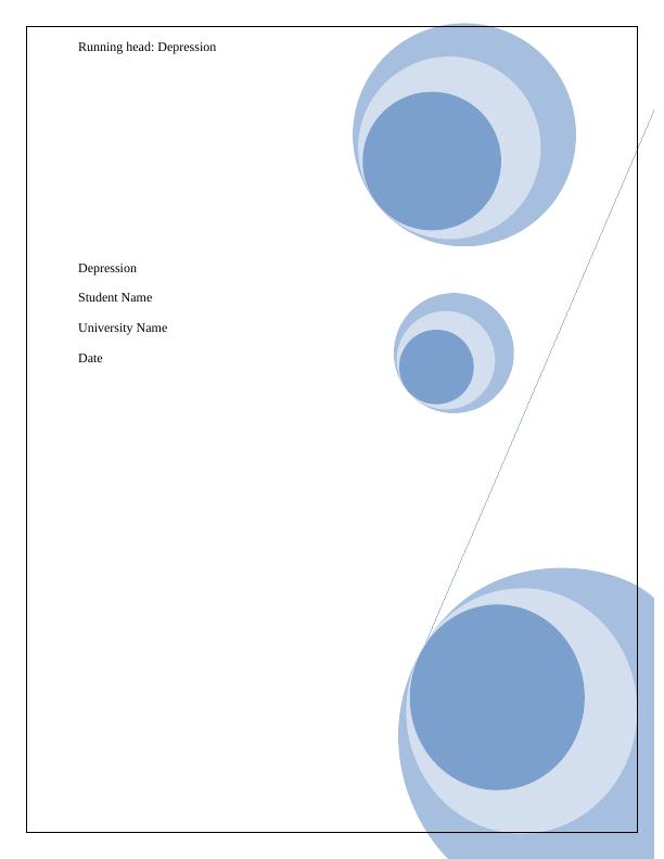 Depression: A Literature Review | Desklib