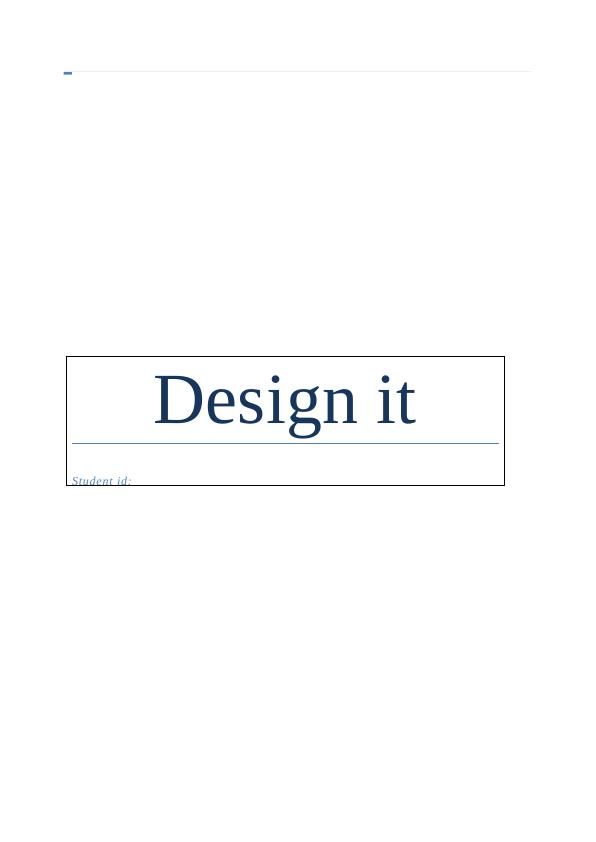 Reflective Report on Design Thinking and Personal Development_1