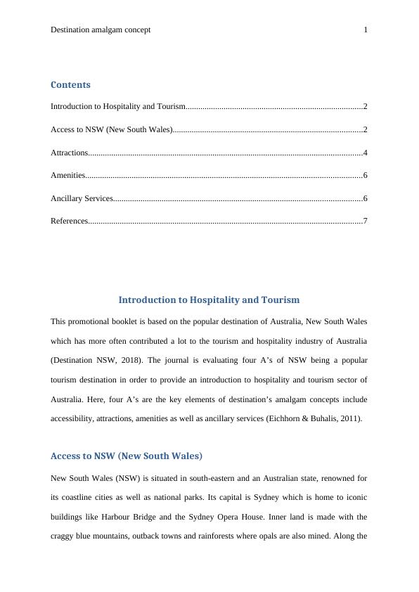 Destination Amalgam Concept: Introduction to Hospitality and Tourism in New South Wales_2