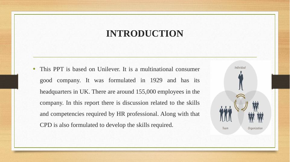 Developing Individuals Skills and Competencies Required by HR