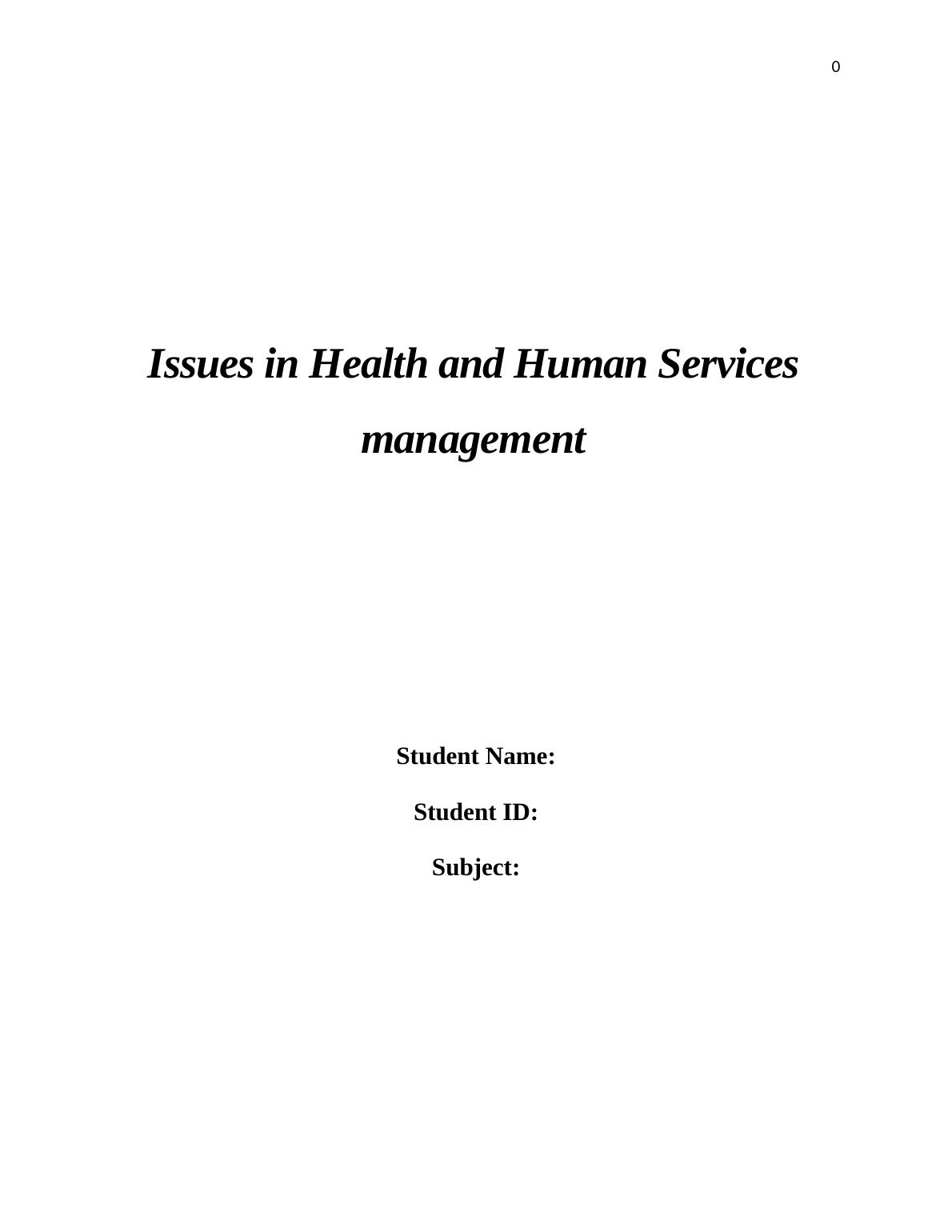 Managing Diabetes with Health and Human Services Management