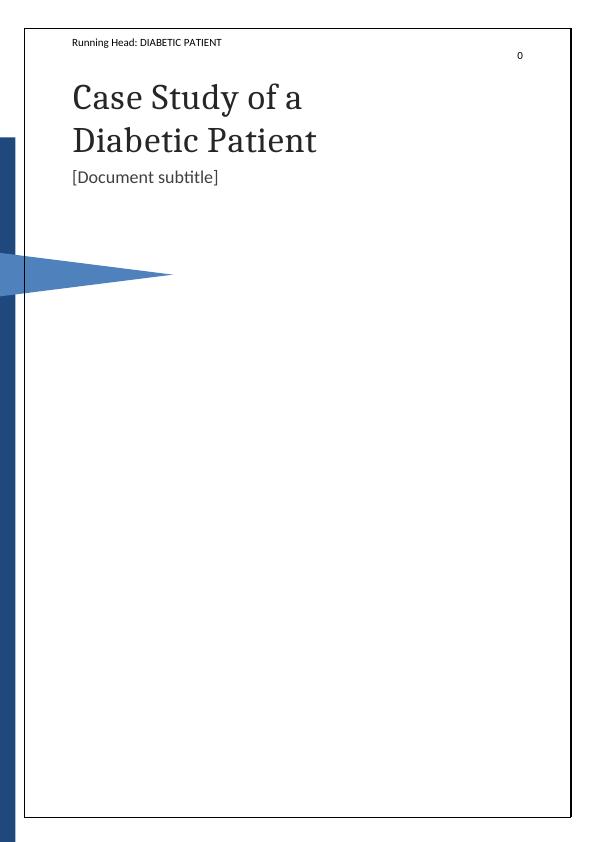case study for patient with diabetes