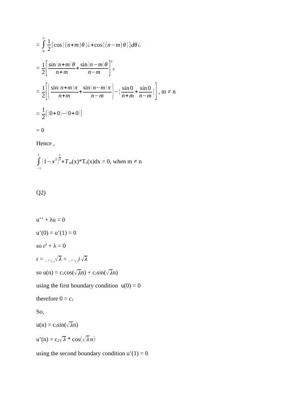 Solutions to Differential Equations with Boundary Conditions_2