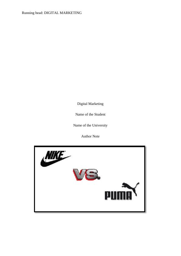 Digital Marketing: A Comparative Analysis of Nike and Puma's Digital Activities_1