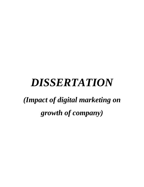 Impact of Digital Marketing on Growth of Sainsbury: A Case Study_1