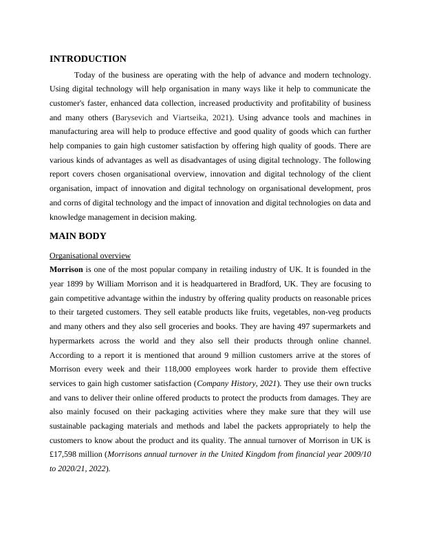 Impact of Digital Technologies on Organisational Development: A Case Study of Morrison_3