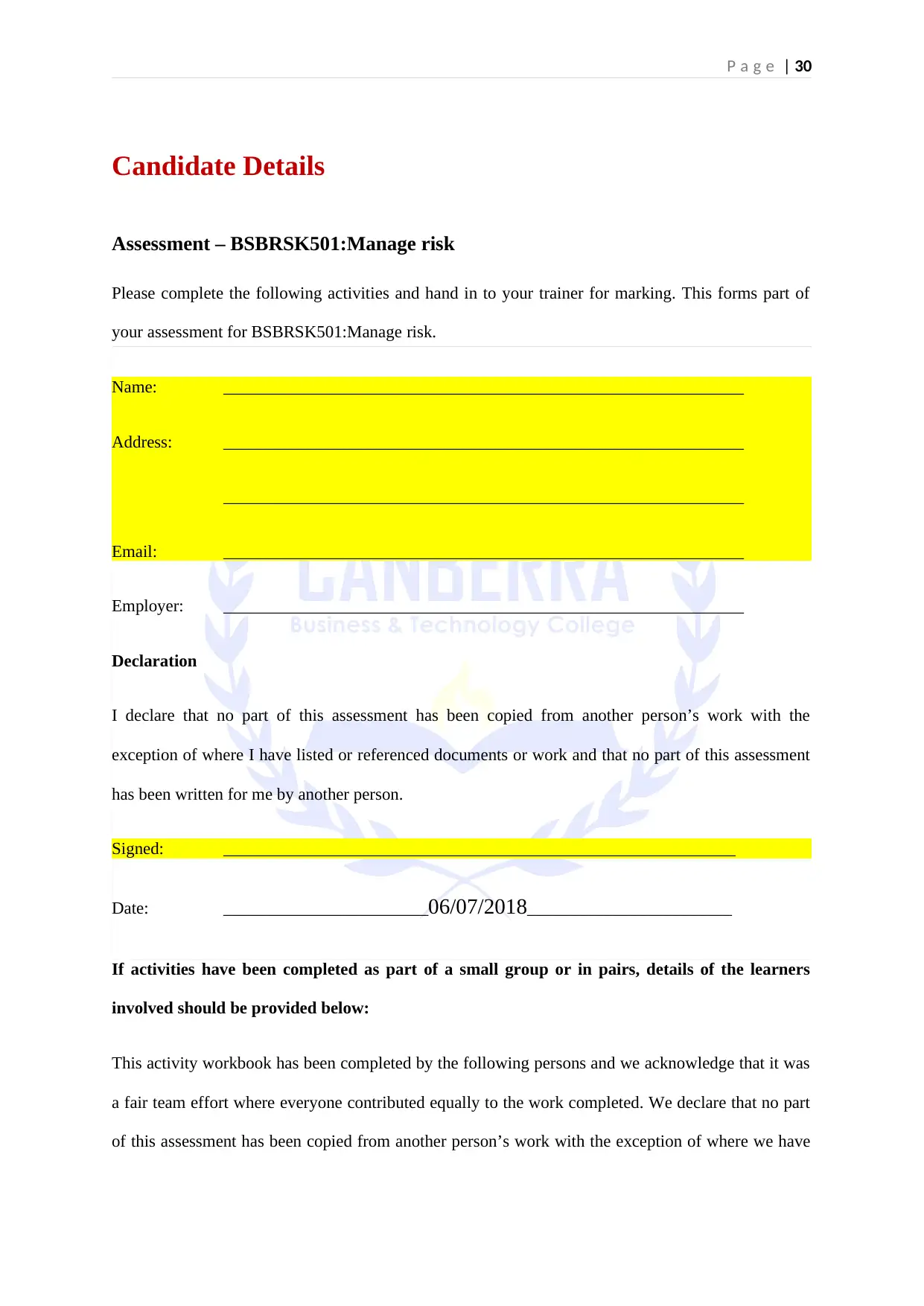 Document Page