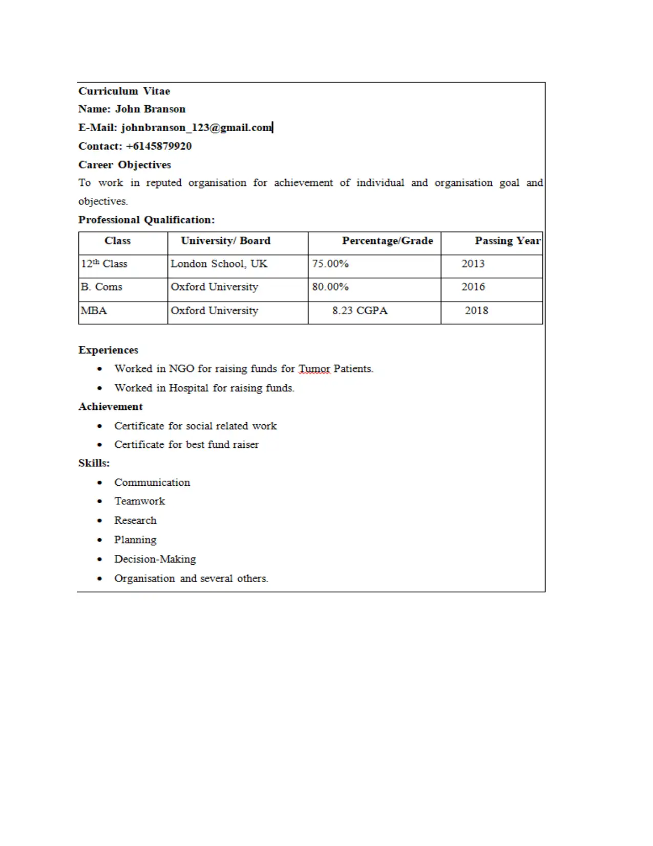 Document Page