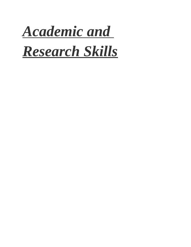 academic research skills definition