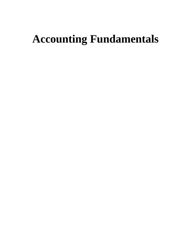 Accounting Fundamentals: Importance, Break-Even Analysis, Management Accounting Techniques_1