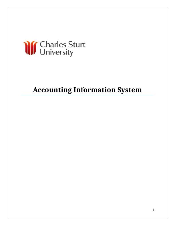 Accounting Information System Project Report_1