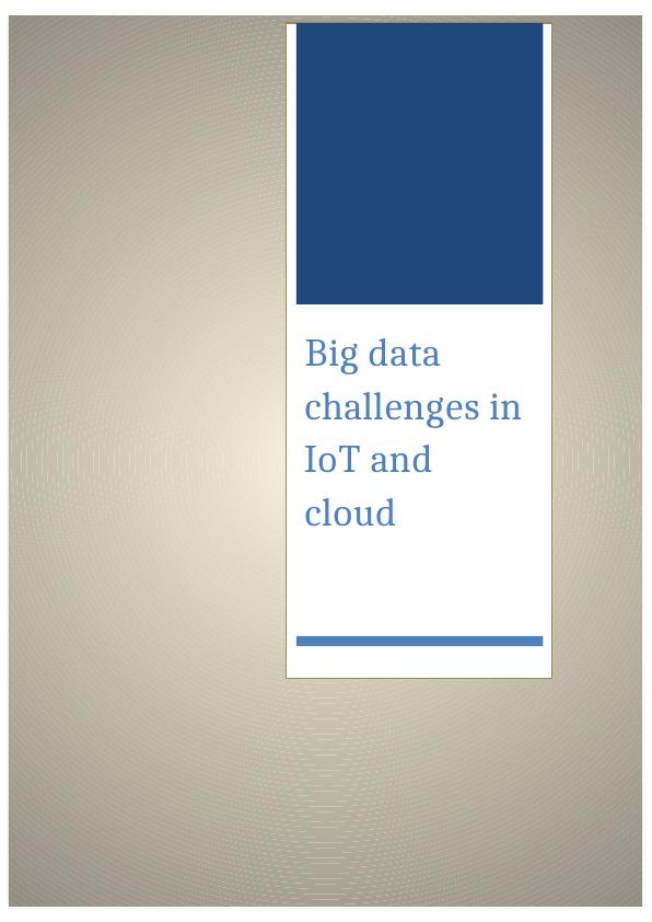 Big Data Challenges in IoT & Cloud_1