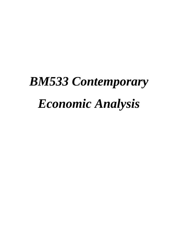 BM533 Contemporary Economic Analysis_1