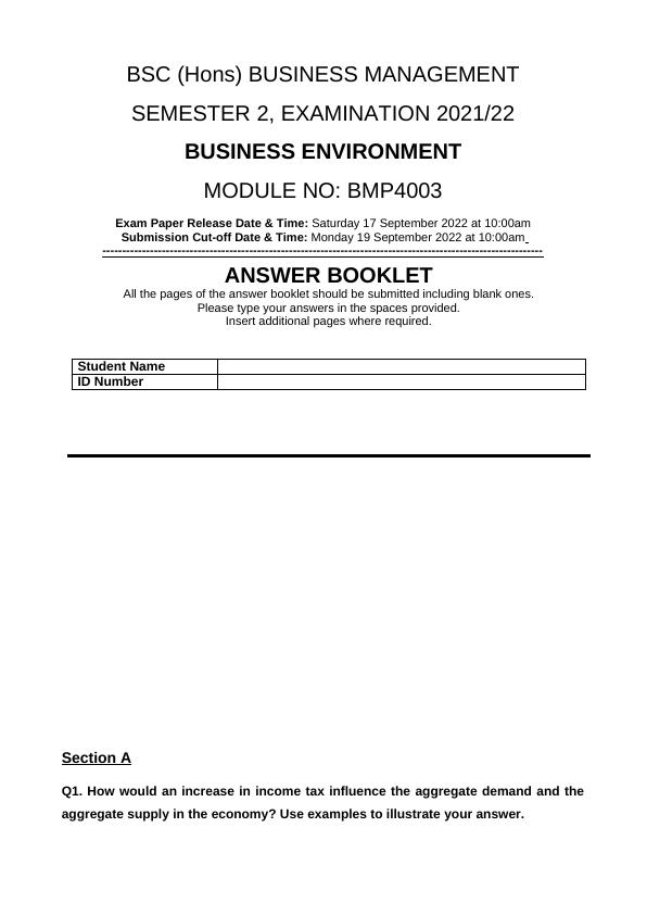 BMP4003 Business Environment Exam Paper 2022/22_1