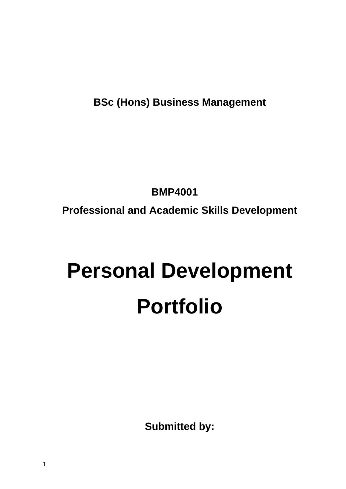 personal statement for bsc business management