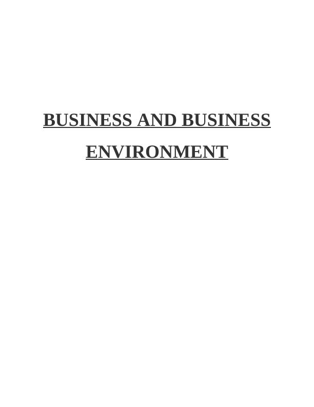 Business and Business Environment: Sub-sectors and Organizations in the ...