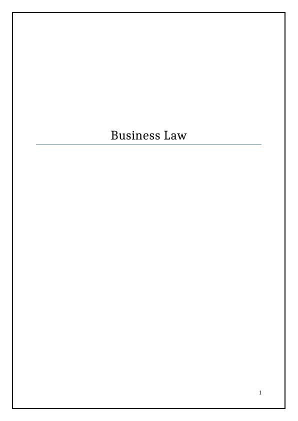 Business Law and Legal Systems in the UK_1
