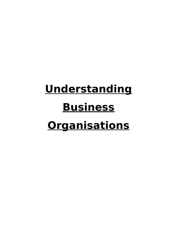 Understanding Business Organisations_1