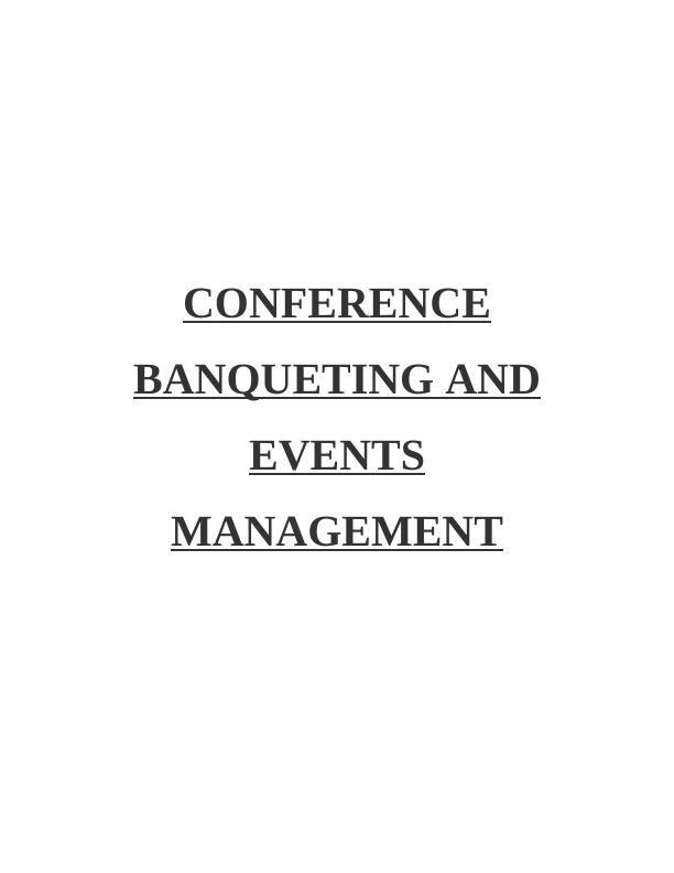 Conference Banqueting and Events Management_1