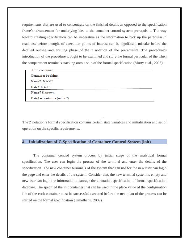 Formal Specification and Analysis of Container Control System using Z-Notation_4