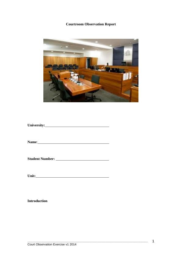 Courtroom Observation Report_1