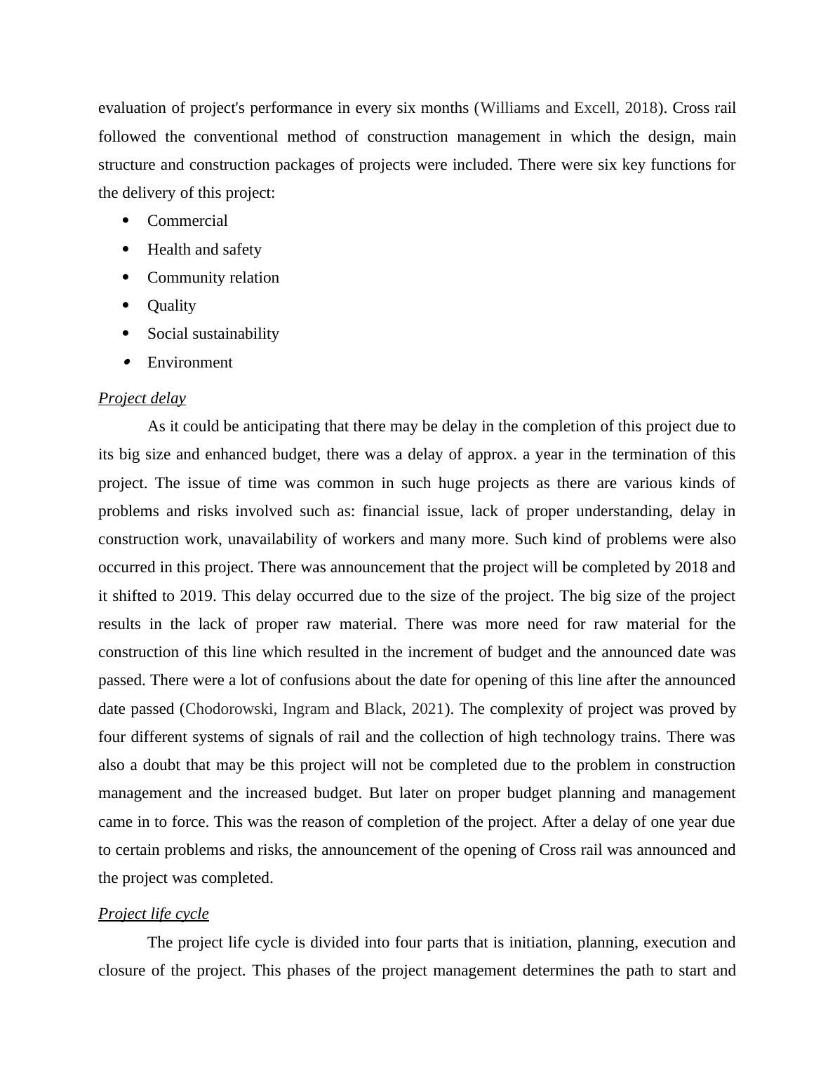 Project And Programme Management: Cross Rail