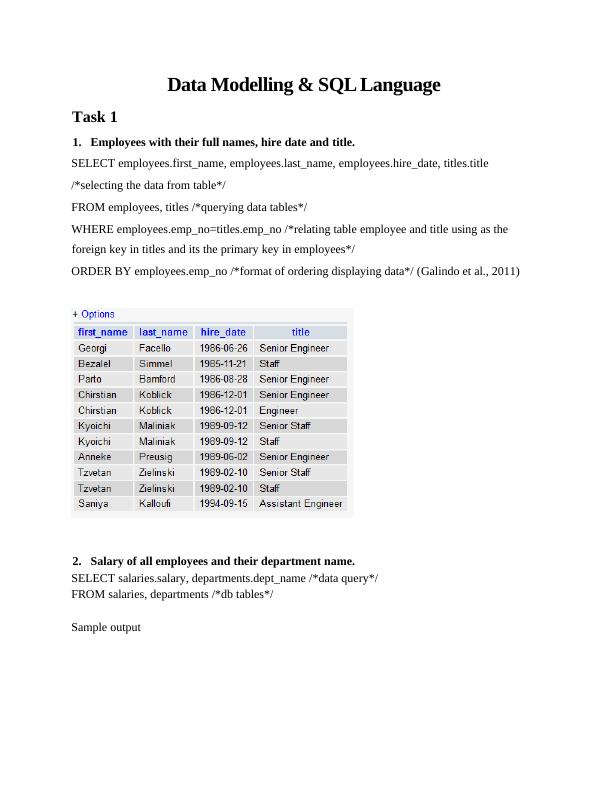 Data Modelling & SQL Language              ._1