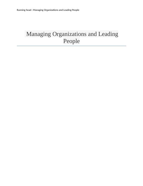 Self-Reflection on Emotional Intelligence: Managing Organizations and Leading People_1