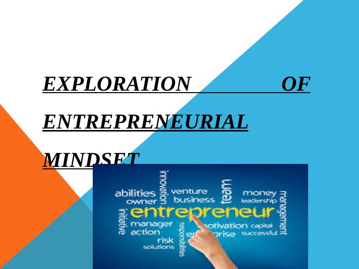 Exploration of Entrepreneurial Mindset: Characteristics, Skills, and Personalities of Entrepreneurs_1