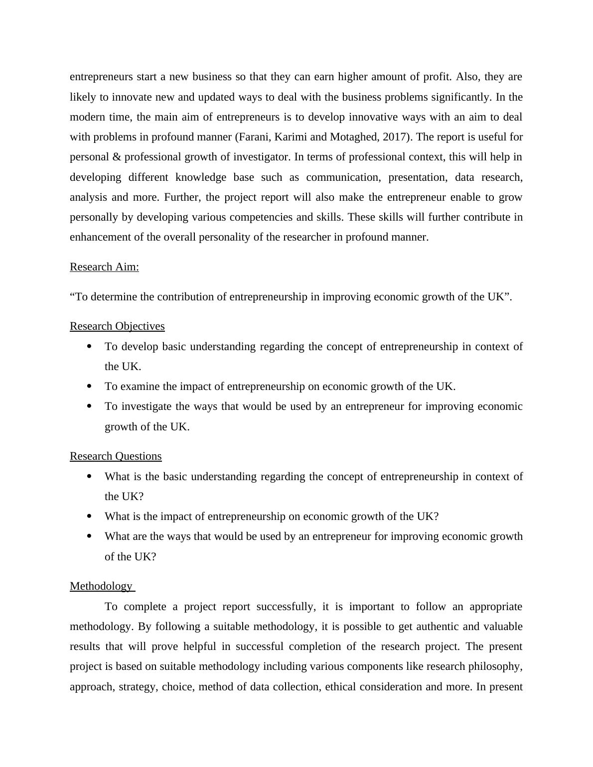 economic dissertation definition