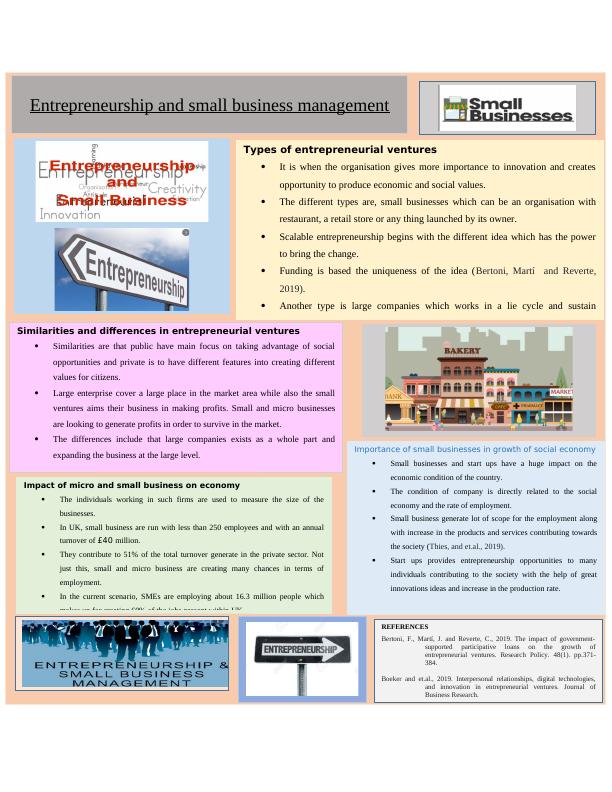 Entrepreneurship and Small Business Management: Types, Similarities, Differences, and Impact on Economy_1