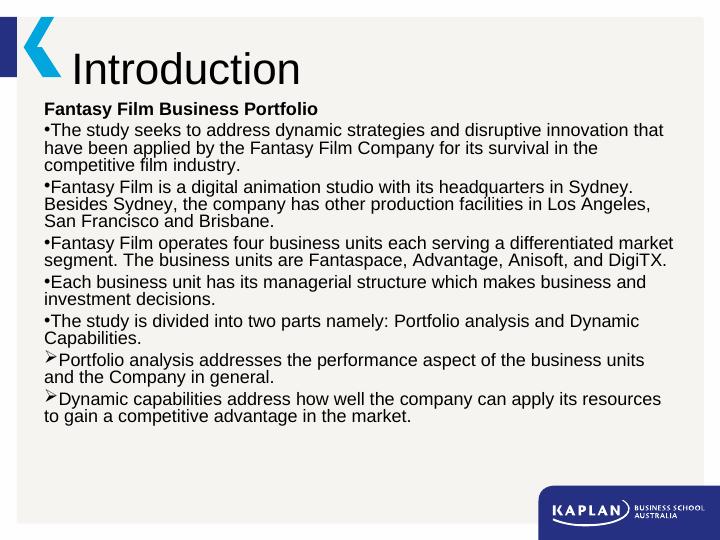 Fantasy Film Business Portfolio and Dynamic Capability Development Report_2
