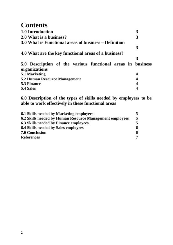 Functional Areas of Business: Description and Required Skills_2