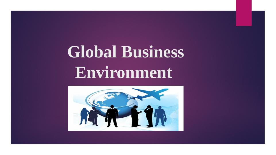 Global Business Environment - Desklib_1