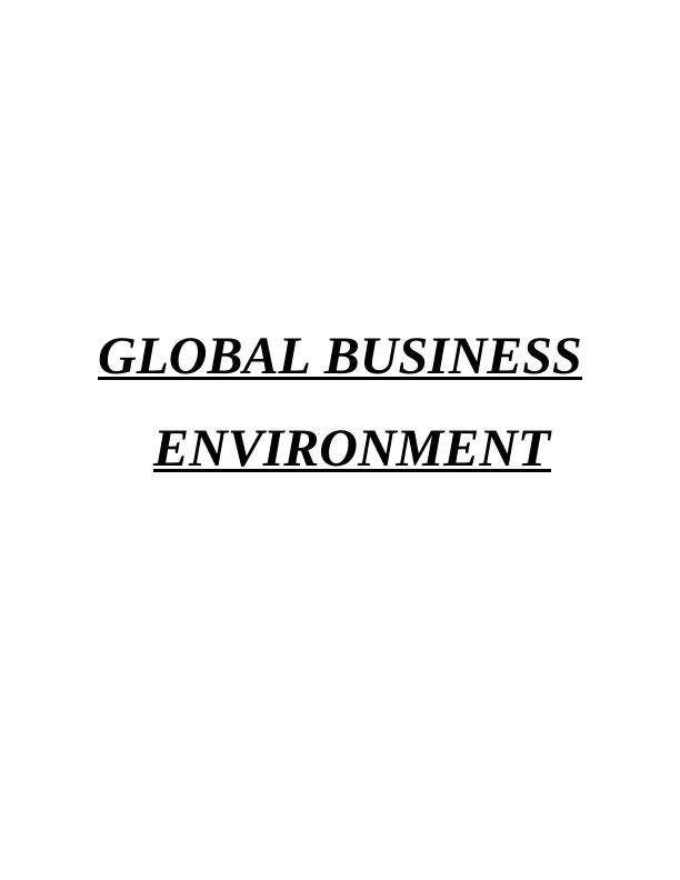 Global Business Environment: SWOT and Operational Impact Analysis_1