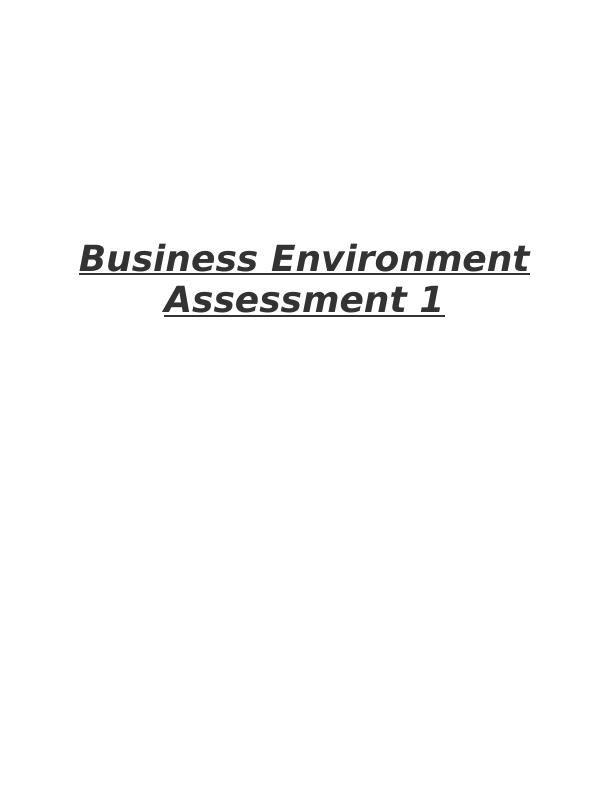 Global Business Environment Assessment 1_1