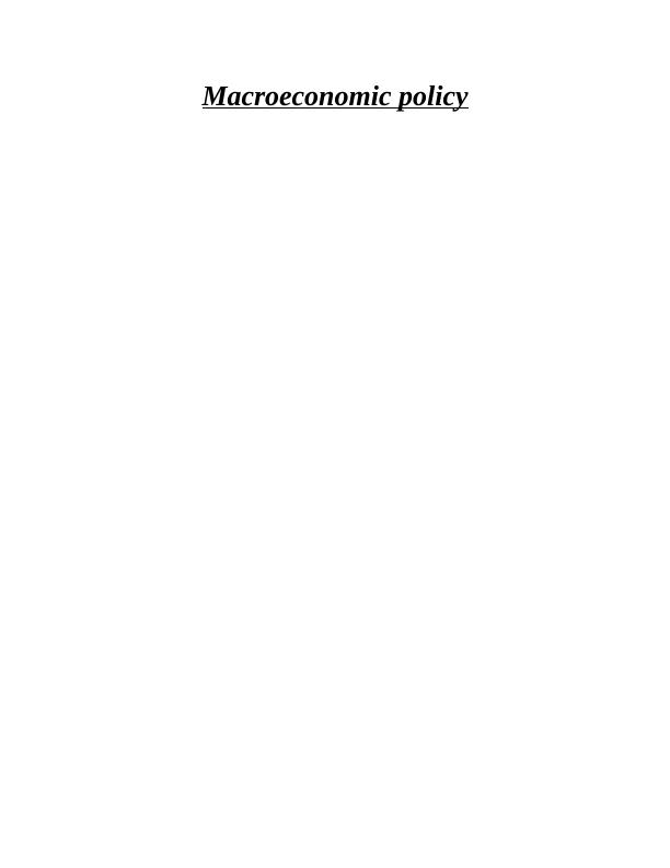 Global Macroeconomic Policies: How Monetary and Fiscal Policy Influence GDP and Price Level_1