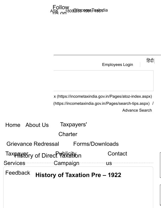 History of Taxation Ancient Communities to Modern Times