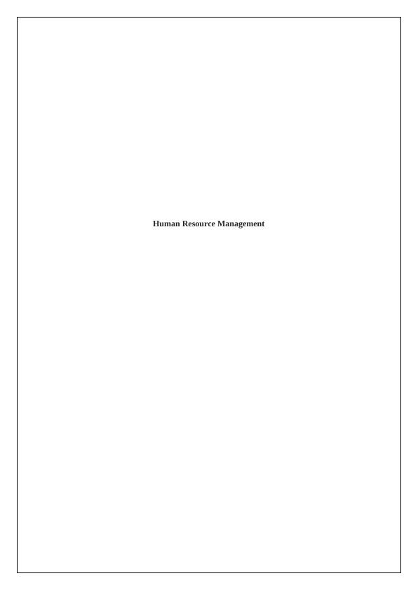 Human Resource Management at H&M_1