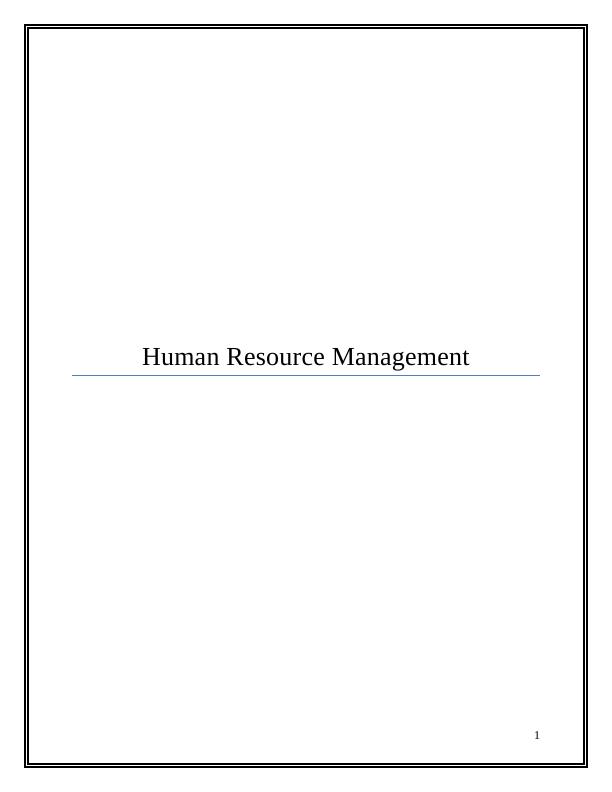 Human Resource Management at Wood Hill College_1