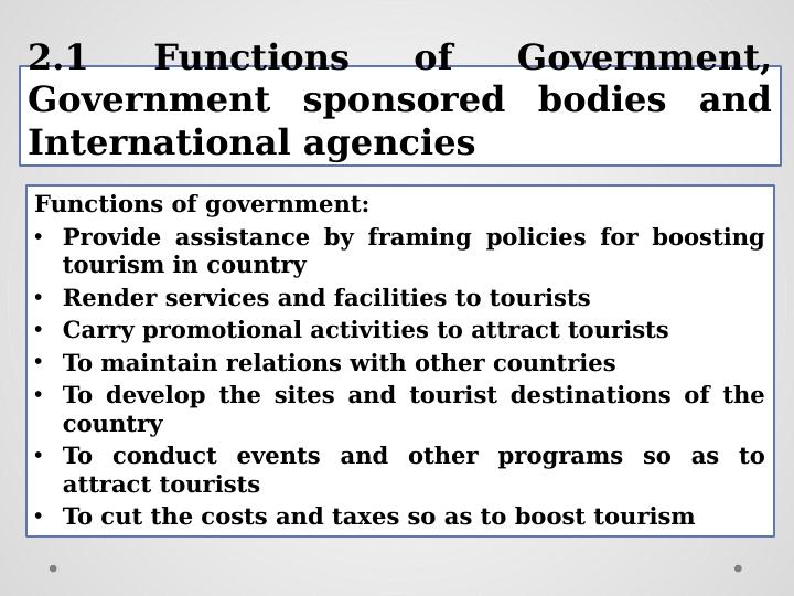 Influence of Government and Policies on Tourism Sector_3