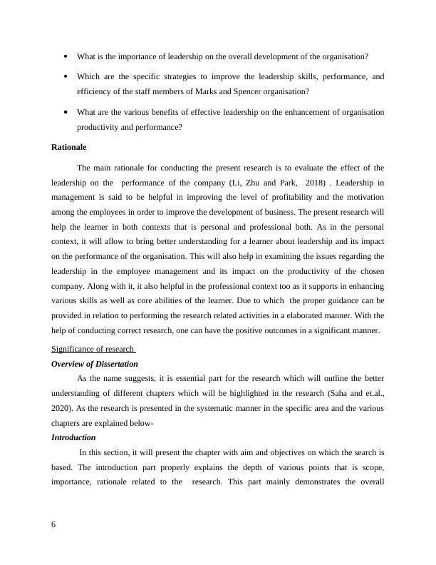 Impact of Leadership on Organisational Performance and Productivity