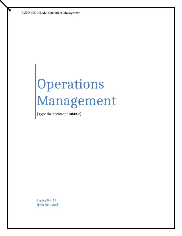 Operations Management at McDonald's: Value Proposition, Manufacturing Excellence, Service Quality and Profitability_1
